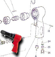 Sioux 270A, 270A-2 & 270A-4 Rivet Hammer Repair Parts 