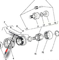 Sioux 3T1630  T-Handle Floor Drill  Gear Case Repair Parts 