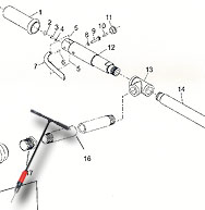Sioux 3T1630  T-Handle Floor Drill Throttle  Repair Parts 