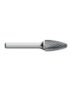 1/4 x 5/8 F Round Nose double cut carbide bur